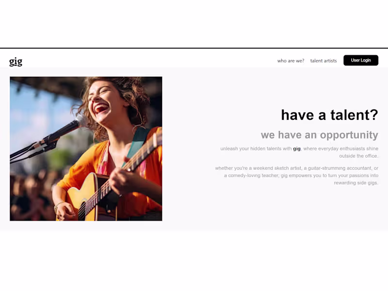 Cover image for gig: a marketplace for side-gig