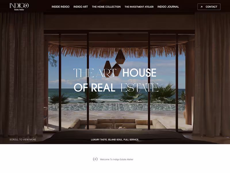 Cover image for Digital Experience Design for Indigo Estate Atelier