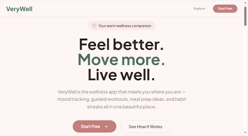 Cover image for I built a wellness app