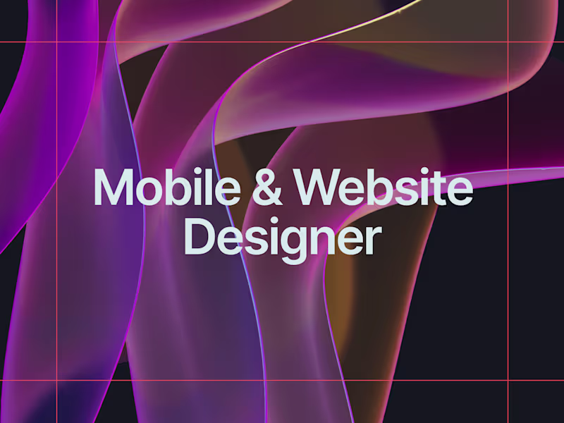 Cover image for WEBSITE & WEB APP DESIGNER