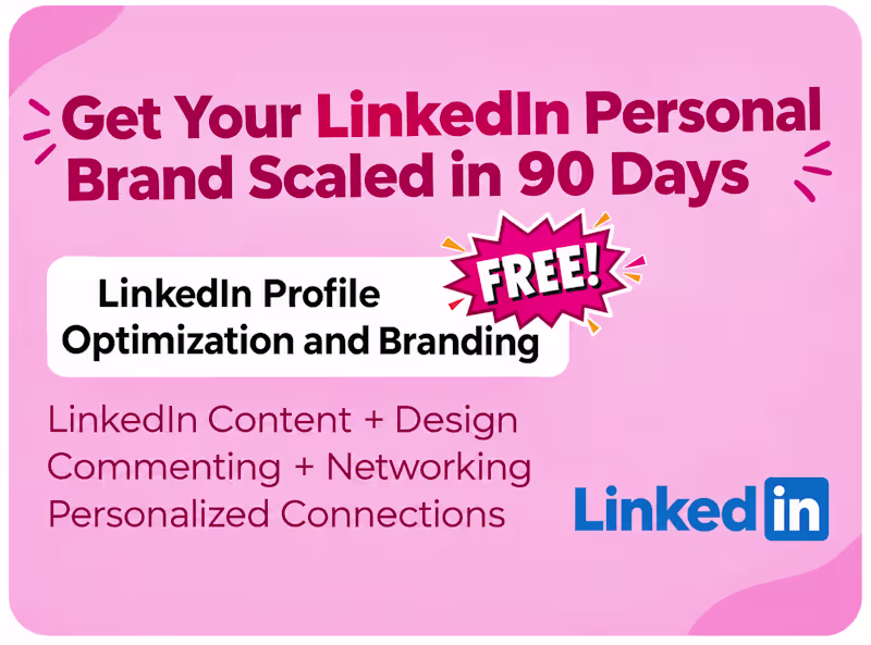 Cover image for Build Your LinkedIn Personal Brand in 90 days (All Done for You 