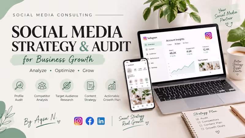 Cover image for Social Media StrategyInstagram Account Audit for Business Growth