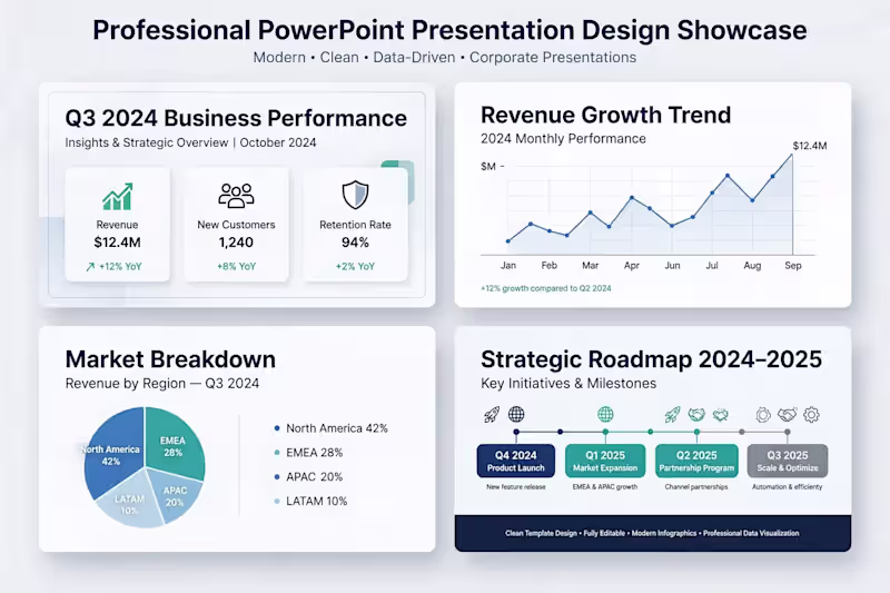 Cover image for Professional PowerPoint Presentation Design - Business Pitch Dec