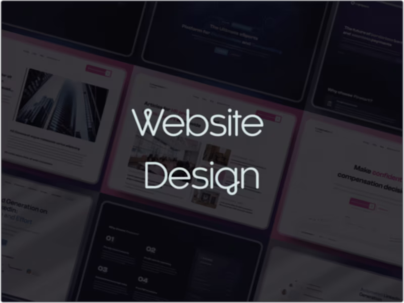 Cover image for Website Design