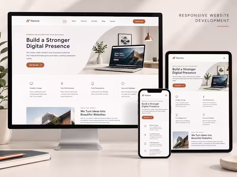 Cover image for Responsive HTML CSS Bootstrap Website
