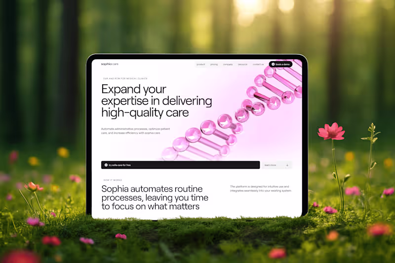 Cover image for SaaS Landing Page for HealthTech/MedTech B2B Company