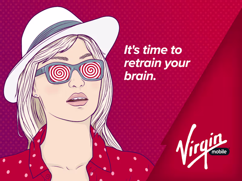 Cover image for Virgin Mobile Retrain Your Brain Campaign
