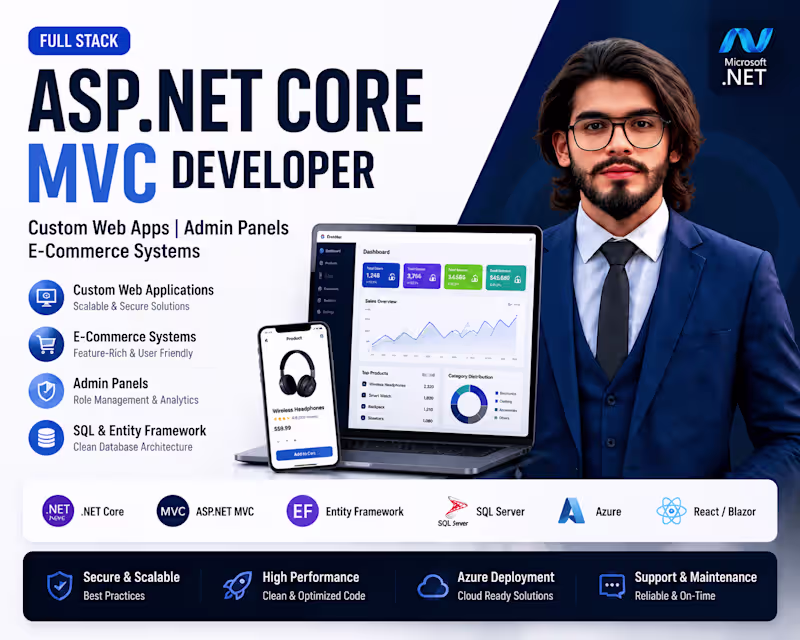 Cover image for Full Stack .NET Web Application