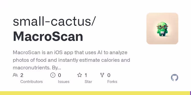 Cover image for MacroScan Nutrition Tracking App Development