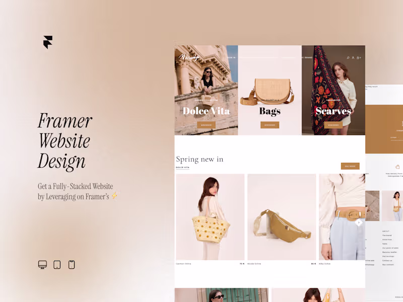 Cover image for I will develop a headless ecommerce website with Framer