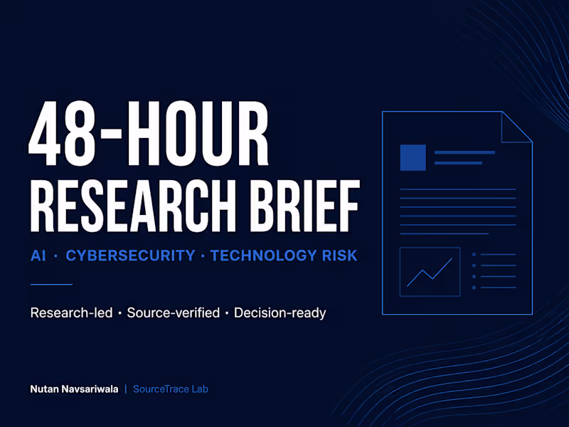 Cover image for 48-Hour AI & Cybersecurity Research Brief