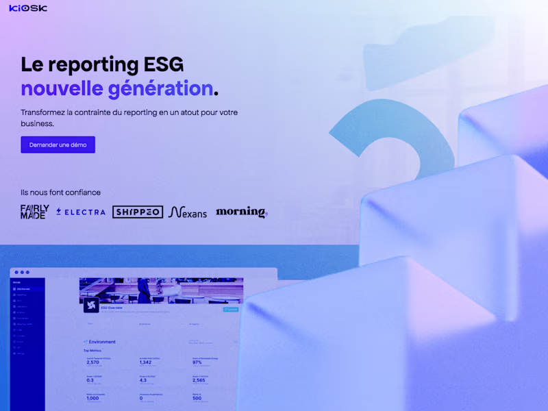 Cover image for Kiosk — ESG Reporting Platform