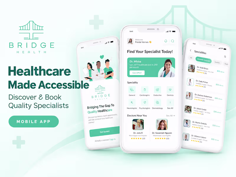 Cover image for Digital Healthcare & Remote Consultation Platform - BridgeHealth