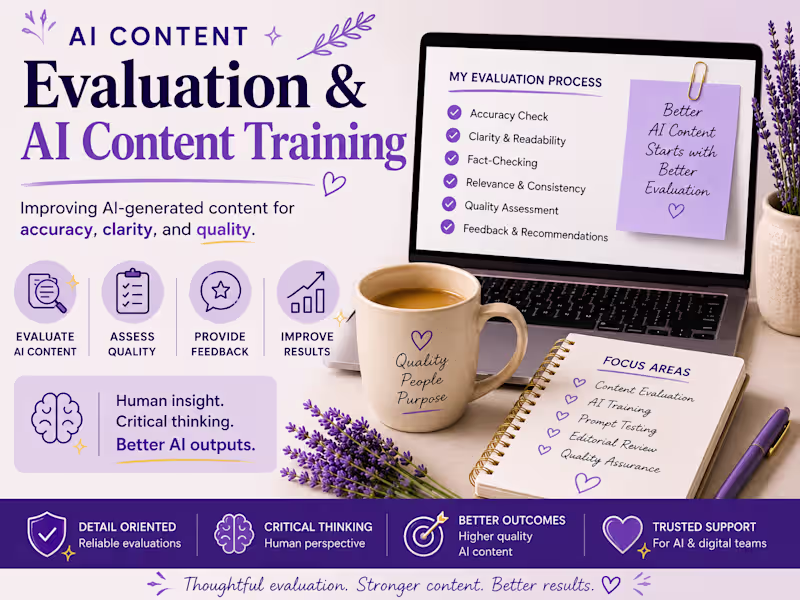Cover image for AI Content Evaluation & AI Content Training