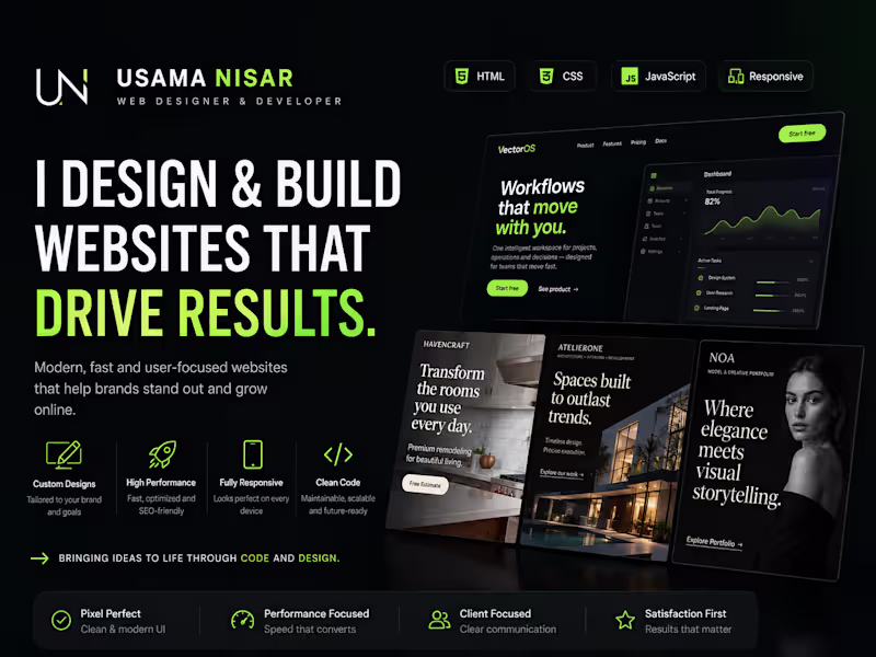 Cover image for Modern Business Website Design & Development