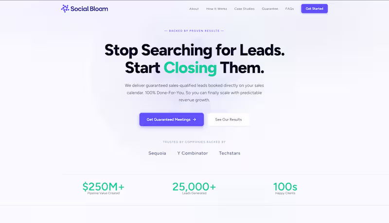 Cover image for Social Bloom Marketing Website —
