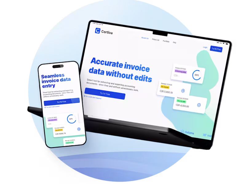 Cover image for Cortiva — MVP landing page without the interface