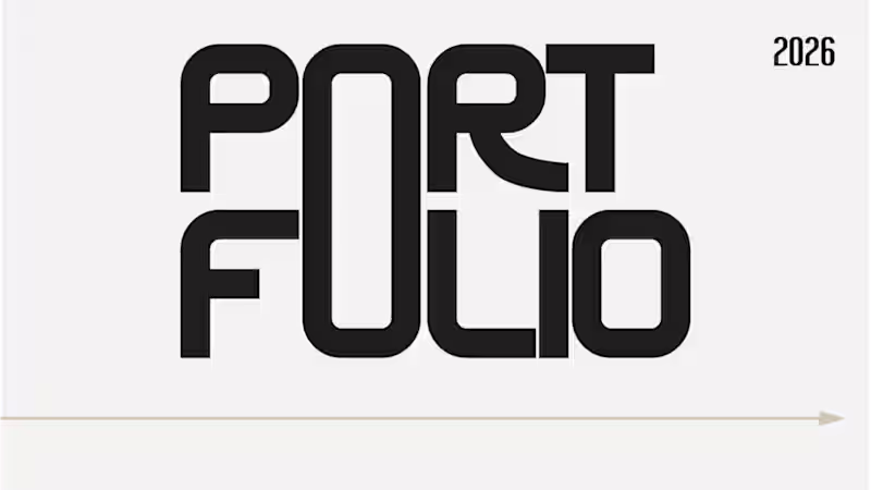 Cover image for Portfolio title 