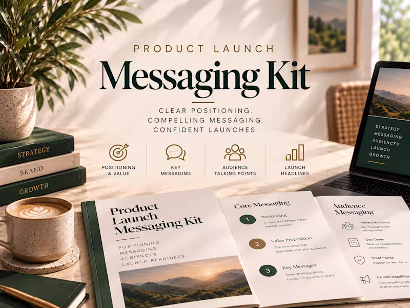 Cover image for Product Launch Messaging Kit