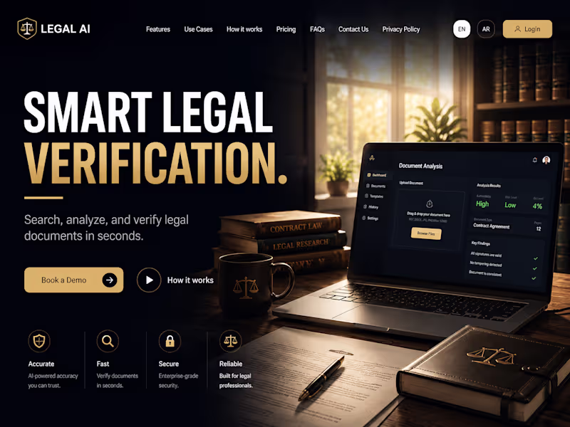 Cover image for AI-Powered Legal Platform Development