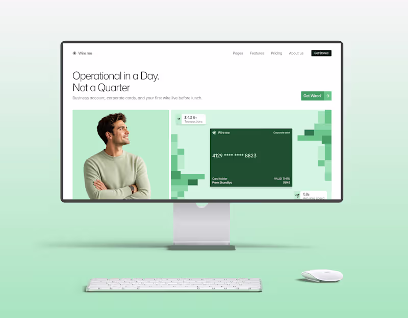 Cover image for Fintech Landing Page 