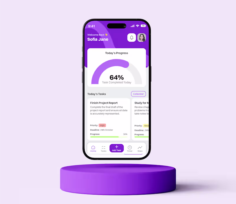 Cover image for TimeCraft - Home Screen | Productivity Made Simple