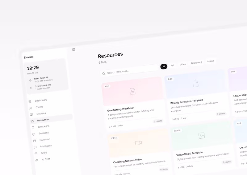 Cover image for AI Coaching Dashboard Template — Build with Lovable.dev