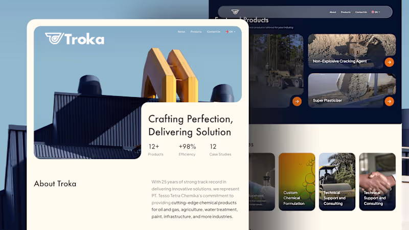 Cover image for Website Design for Chemical Industry