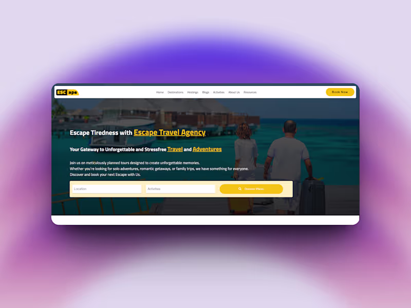 Cover image for Escape Agency – Smart Booking & Content Hub
