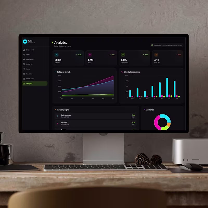 Cover image for CRM & Marketing Management Dashboard