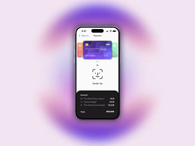 Cover image for Mobile Payment UI with Order Confirmation and Card Input