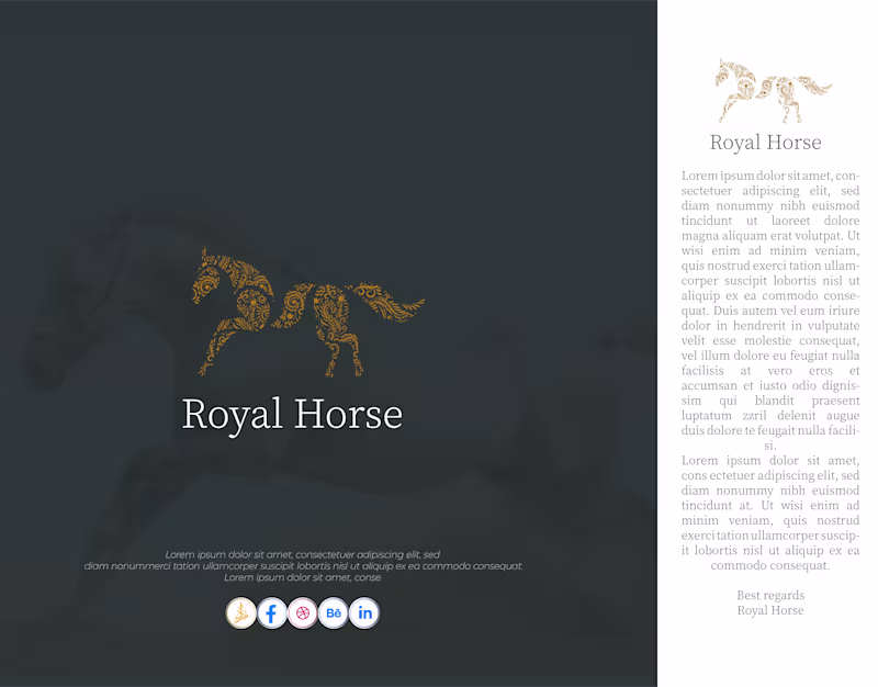 Cover image for Horse logo 99design