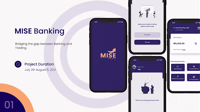 Cover image for Mise Banking | Investing | Saving 
