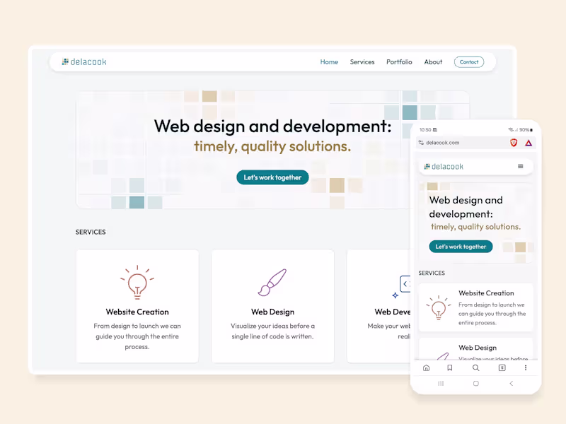 Cover image for Delacook Portfolio | Design and Development