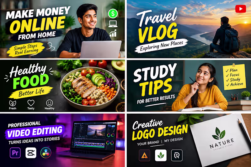 Cover image for Youtube channel for thumbnails design