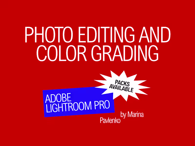 Cover image for Professional Photo Editing, Color Grading & Batch Retouching