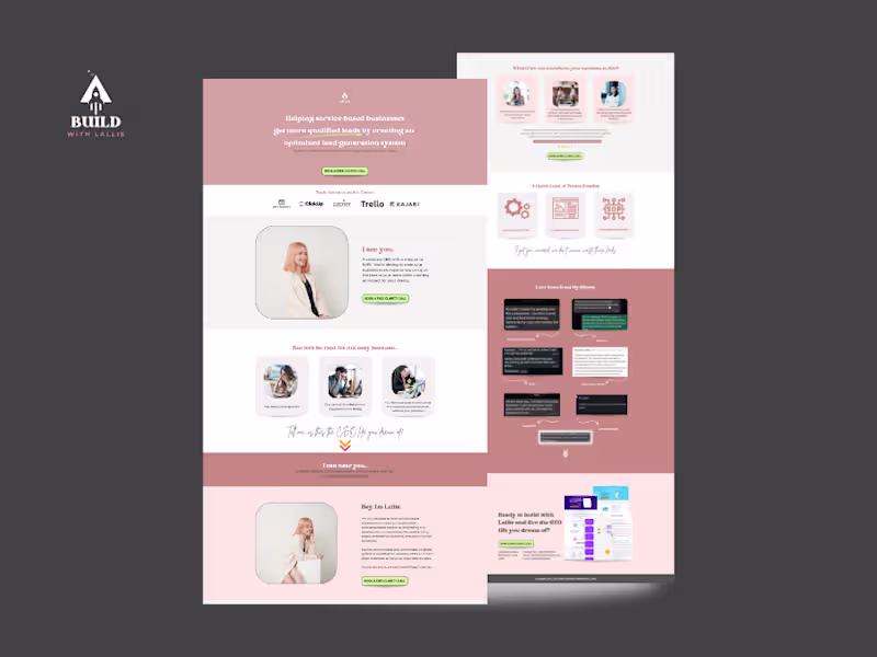 Cover image for Build With Lallie's Landing Page