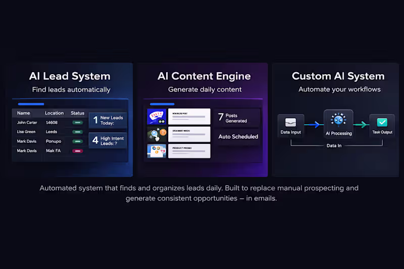 Cover image for AI Lead Generation System