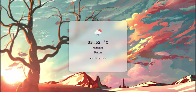 Cover image for This is Minimalist Weather Detection App