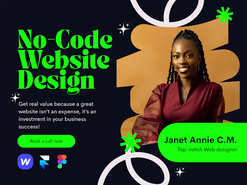 Cover image for No code website design