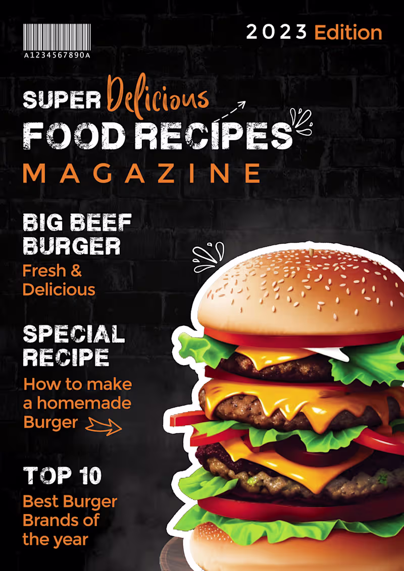 Cover image for Food Magazine Cover Design