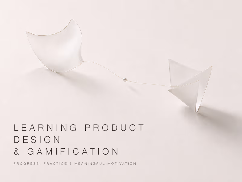 Cover image for Learning Product Design & Gamification
