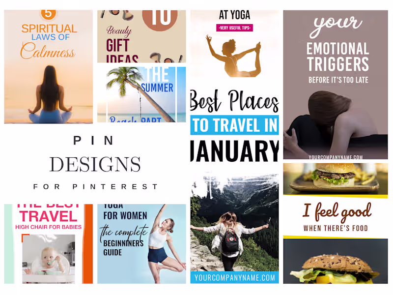 Cover image for Pinterest Pin Designs