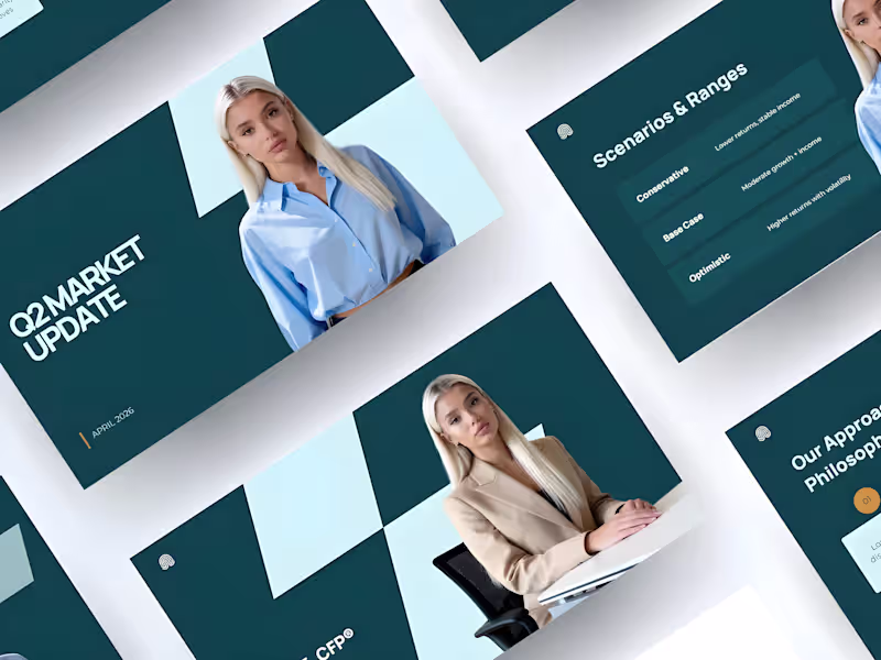Cover image for Financial Presentation Template Design