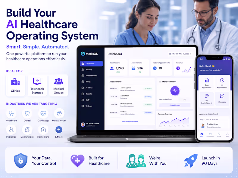 Cover image for AI Healthcare Operating System - Deployed in 12 Weeks