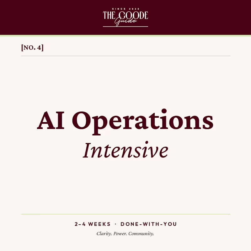 Cover image for AI OPERATIONS INTENSIVE