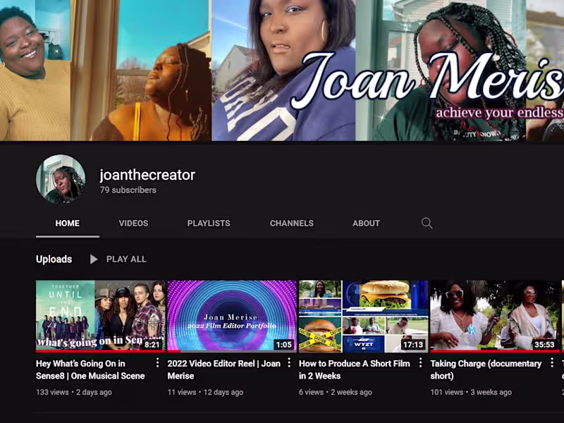 Cover image for joanthecreator - YouTube Channel