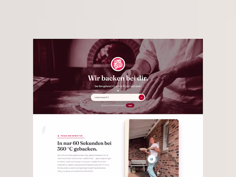 Cover image for InLoveWithPizza Premium Landing Page Redesign