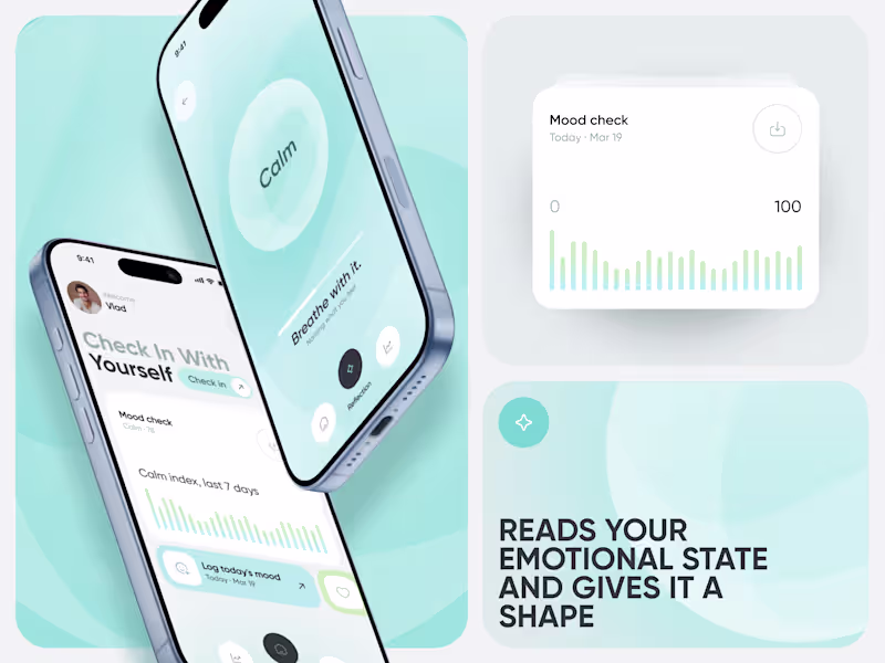 Cover image for Calm: AI-Powered Wellness App Design