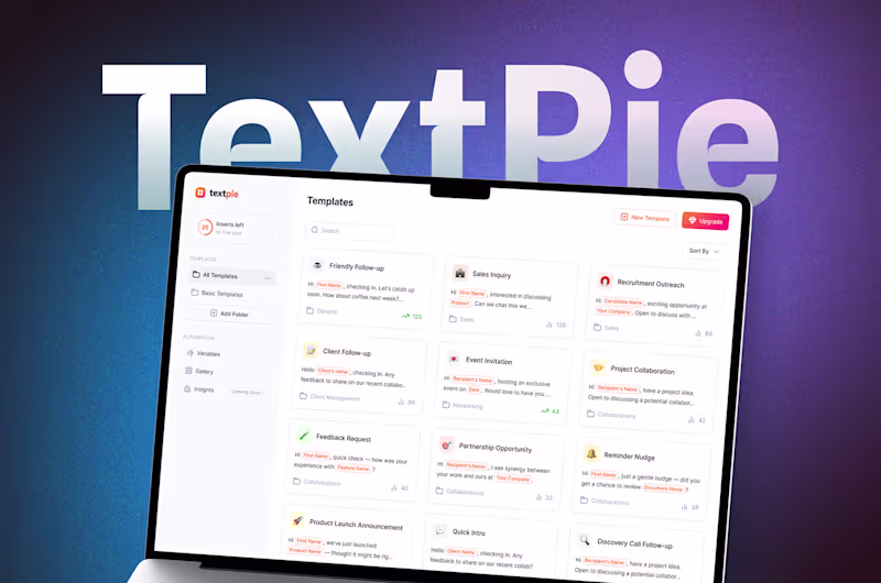Cover image for TextPie – UX for a Smart Chrome Extension